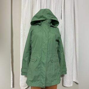 Weatherproof Sage Green Hooded Utility Jacket